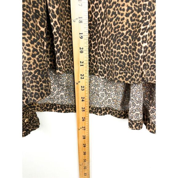 NWT Scotch & Soda Leopard V-neck Button-down Blouse - Picture 10 of 15